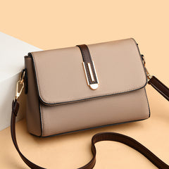 Premium Leather Crossbody Bag with Metallic Details 555-8