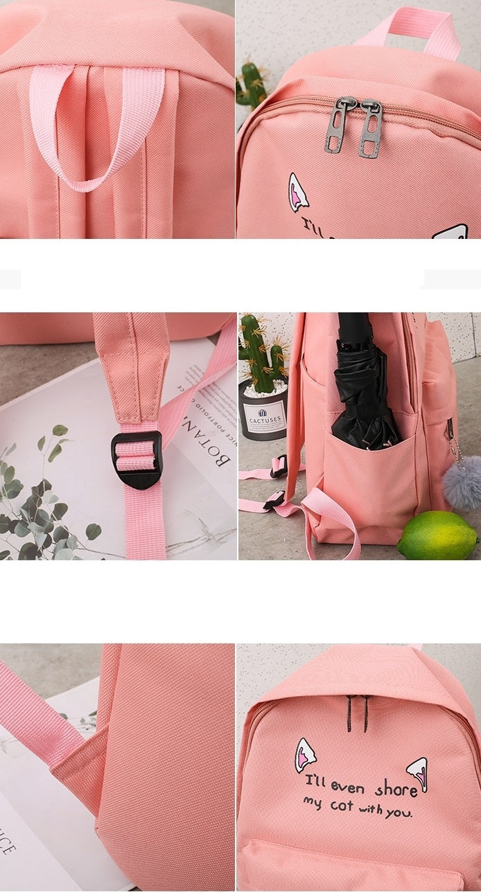 Baby pink hot sale school bag