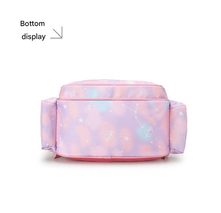 Pink Cartoon Kids Backpack with Fairy Tale Design
