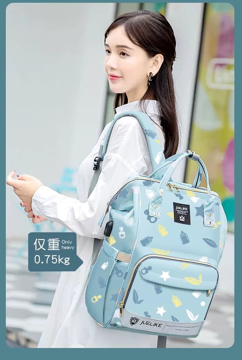 Harry Baby Diaper Bag – Cute Print | Multi-Compartment Baby Backpack HD003