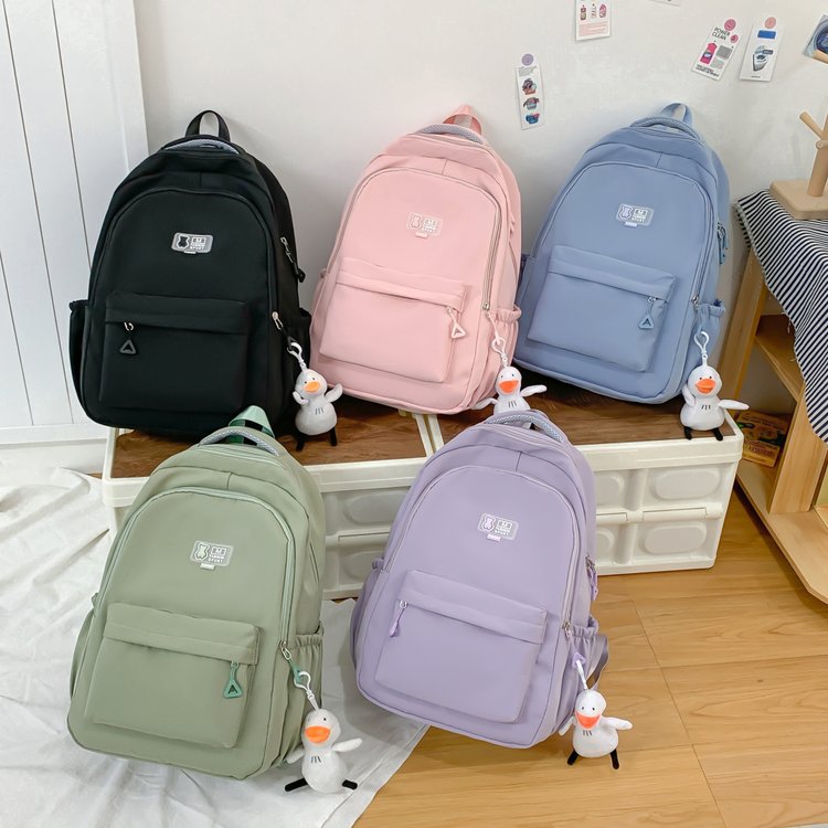 Green Student Schoolbag Junior High School Boys and Girls Backpack 1688-11