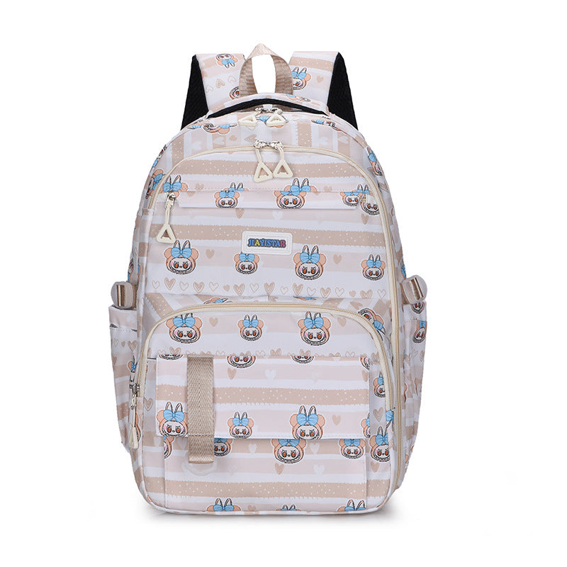 Primary and secondary school students to reduce the burden of ridge protection backpack girls ZK428
