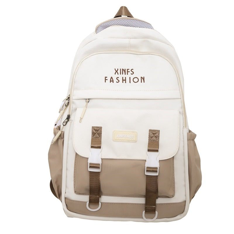 Elementary School, Junior High School, High School, and University, Large-Capacity Backpacks, Simple Backpacks for Women ZK409
