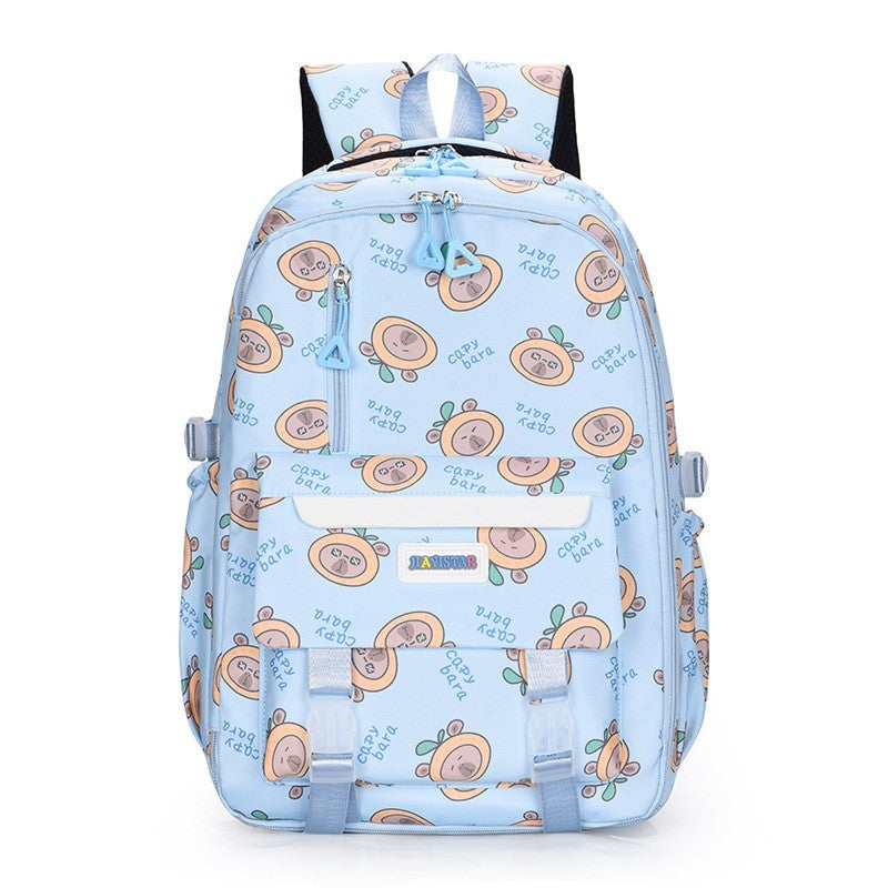 Lovely Capybara Backpack Teens School Bag For Student ZK430