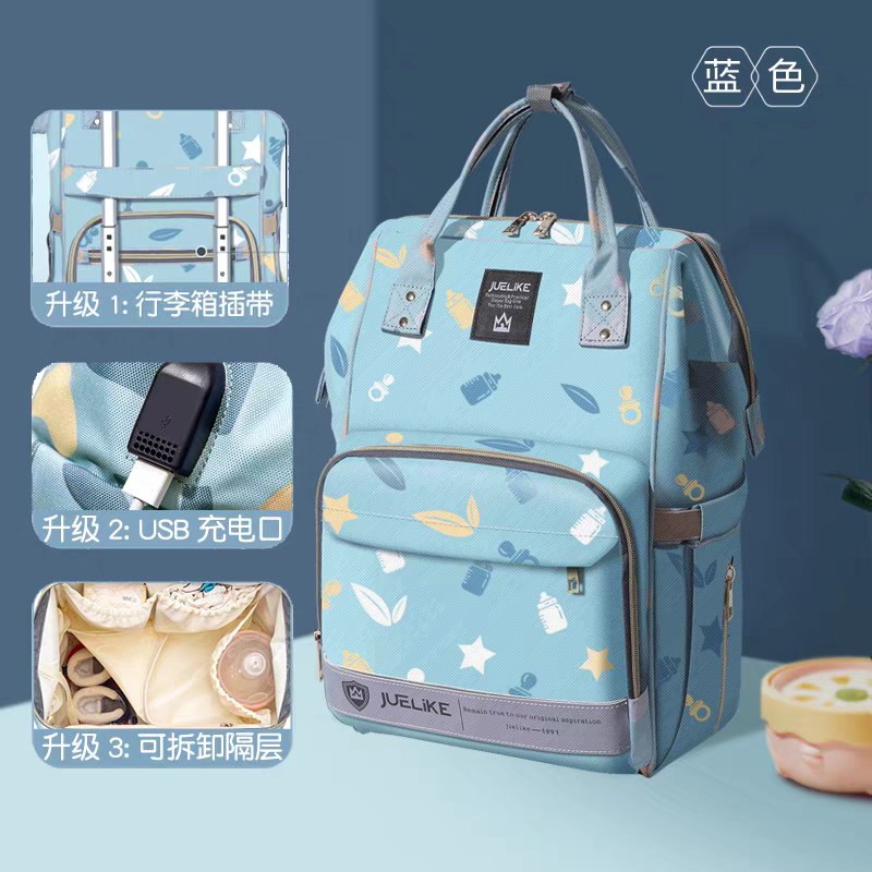 Harry Baby Diaper Bag – Cute Print | Multi-Compartment Baby Backpack HD003