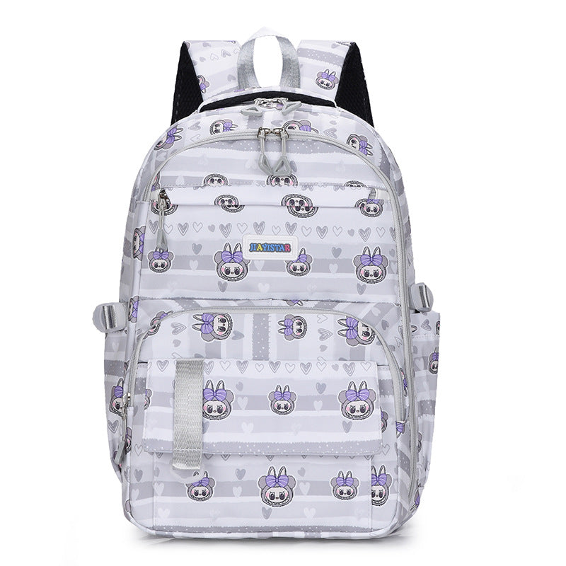 Primary and secondary school students to reduce the burden of ridge protection backpack girls ZK428