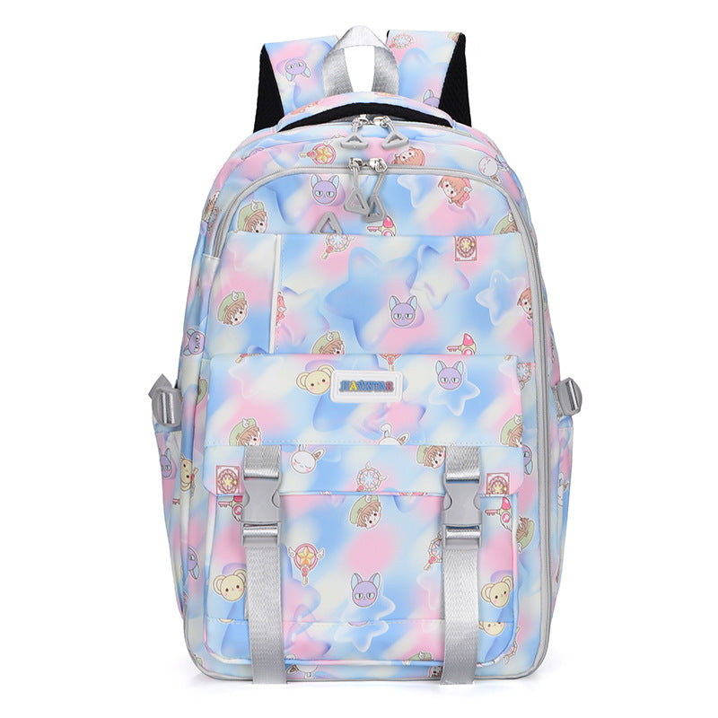Schoolbag for primary and secondary school students women's high-value multi-functional backpack ZK429