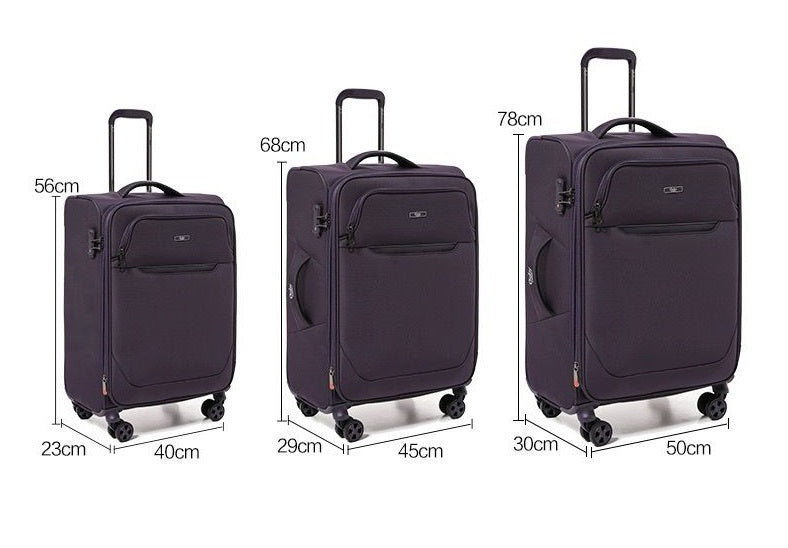 Grey Goby London Carry-On Luggage Suitcase 3Pcs Sets On Wheels Oxford Luggage 3006 GALAXY BAGS