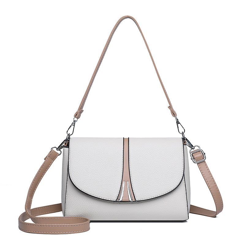 New Large Capacity Fashionable Simple Women's Single Shoulder Bag Soft Leather 851-9839