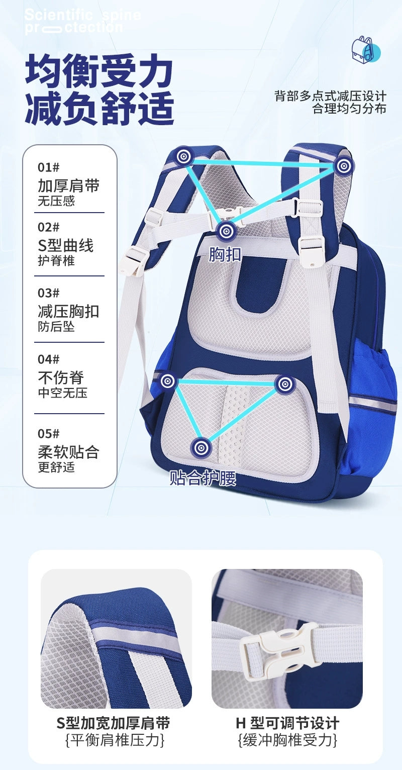 Premium Kids Backpack – Durable & Spacious School Bag for Little Explorers | Trendy & Comfortable ( Best For Playgroup to 3rd Class)