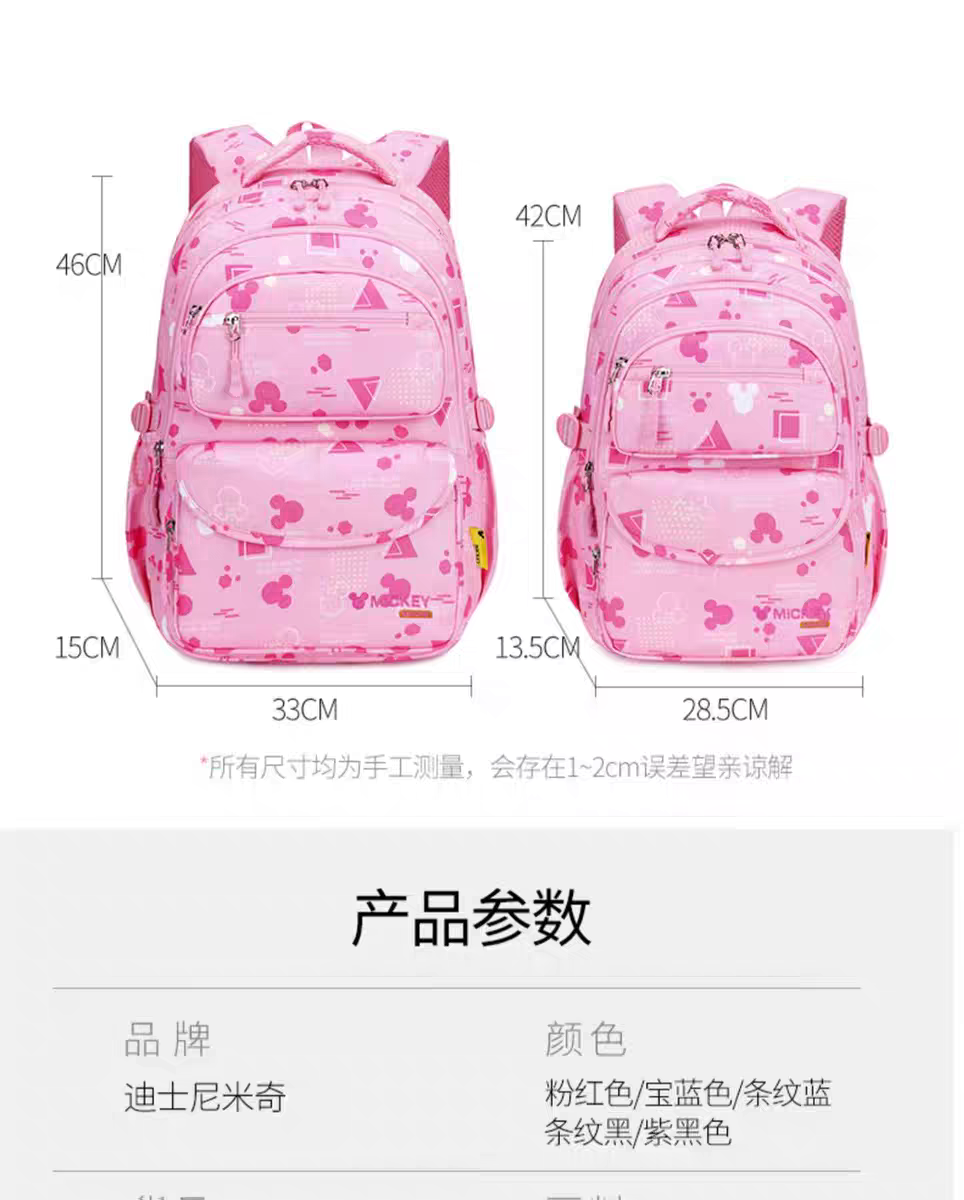 Kids' Blue Cartoon Backpack for Girls - Spacious School & Daypack  HD11796  ( Best For Playgroup to 3rd Class)