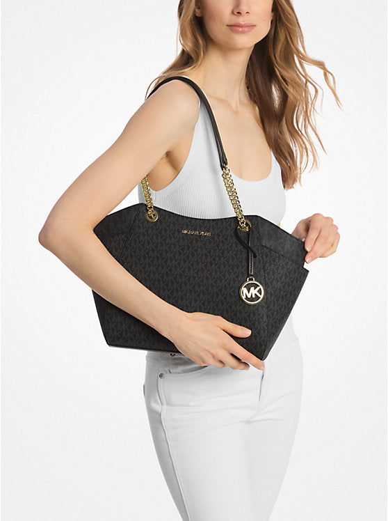 Michael Kors Jet Signature Logo Shoulder Bag for Women 19015