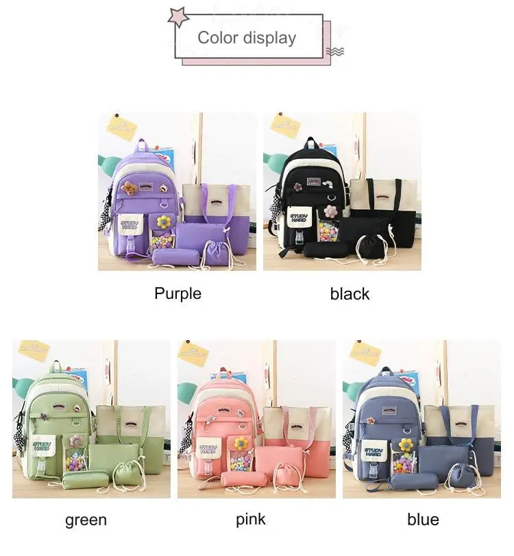 4Pcs Backpack Set MJ16 GALAXY BAGS