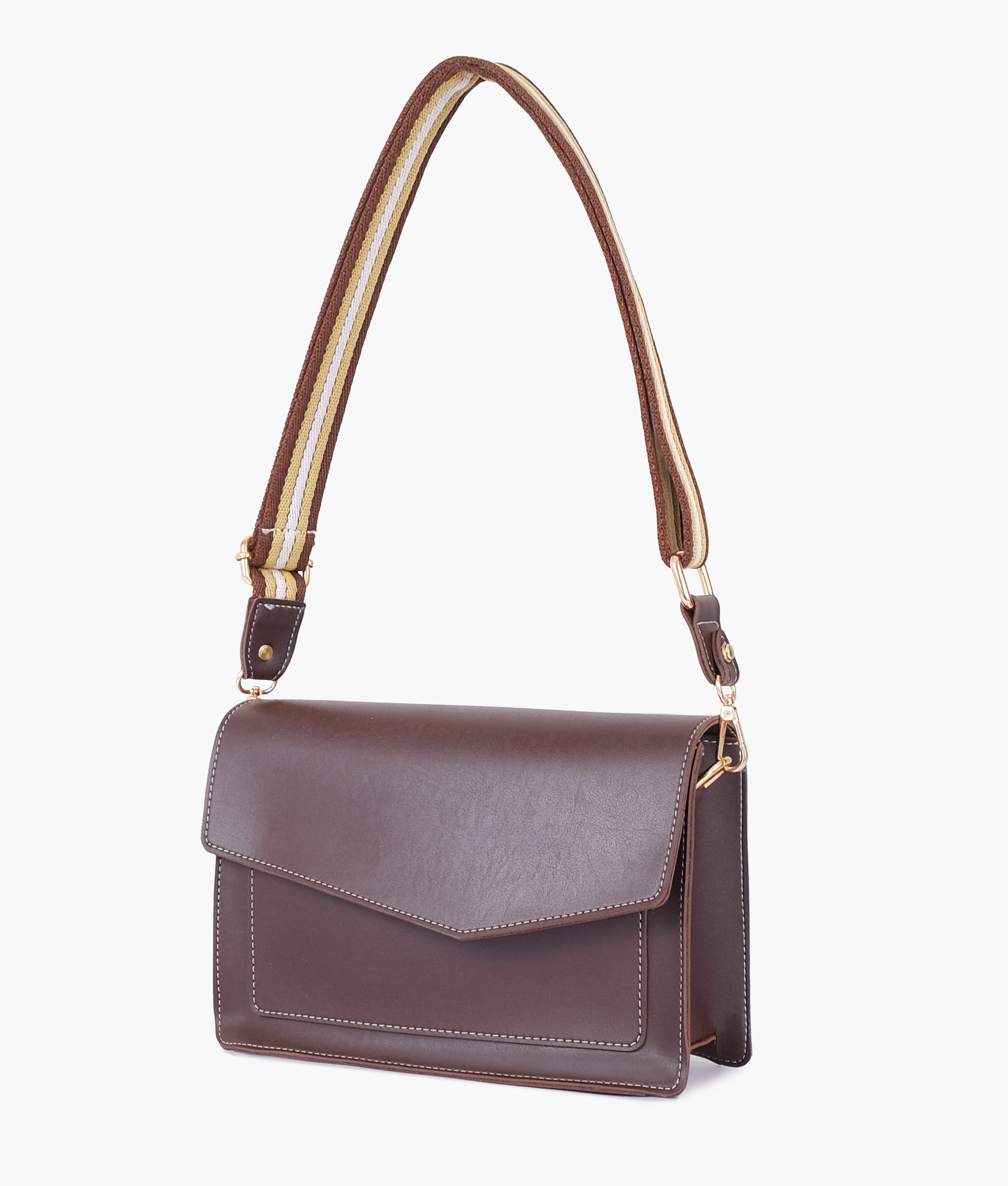 Dark BrownLadies Crossbody Bag 601 GALAXY BAGS