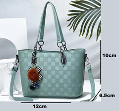 Green  Leather Handbag for ladies 993-5 GALAXY BAGS