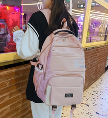 New Style Simple Women's Backpack Large Capacity Korean Style Male Junior High School ZK422
