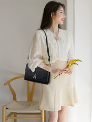 New Large Capacity Fashionable Simple Women's Single Shoulder Bag Soft Leather 851-9839