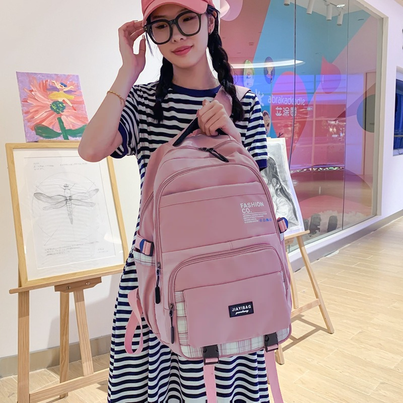 New Large Capacity Student Schoolbag Korean Style Artistic Junior High School Student Backpack ZK423
