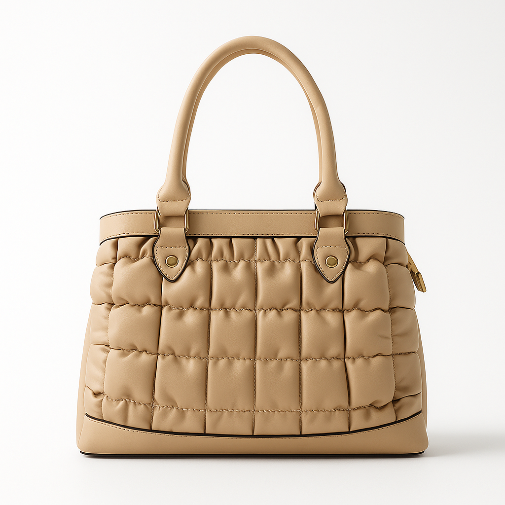 Trendy Bubble Quilted Leather Handbag – Luxury Style on Sale A002