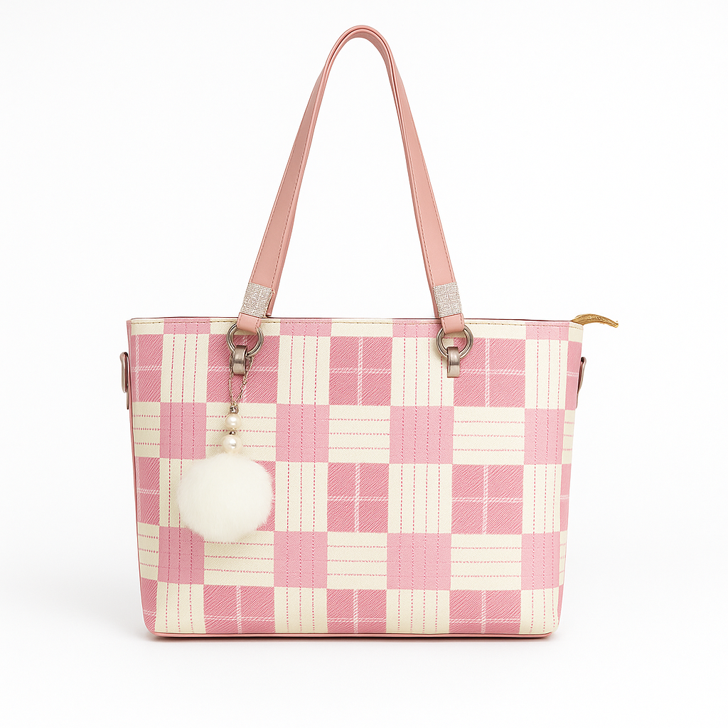 Stylish Check Handbag for Women Daily & Party Use – Luxury Style on Sale  F2036