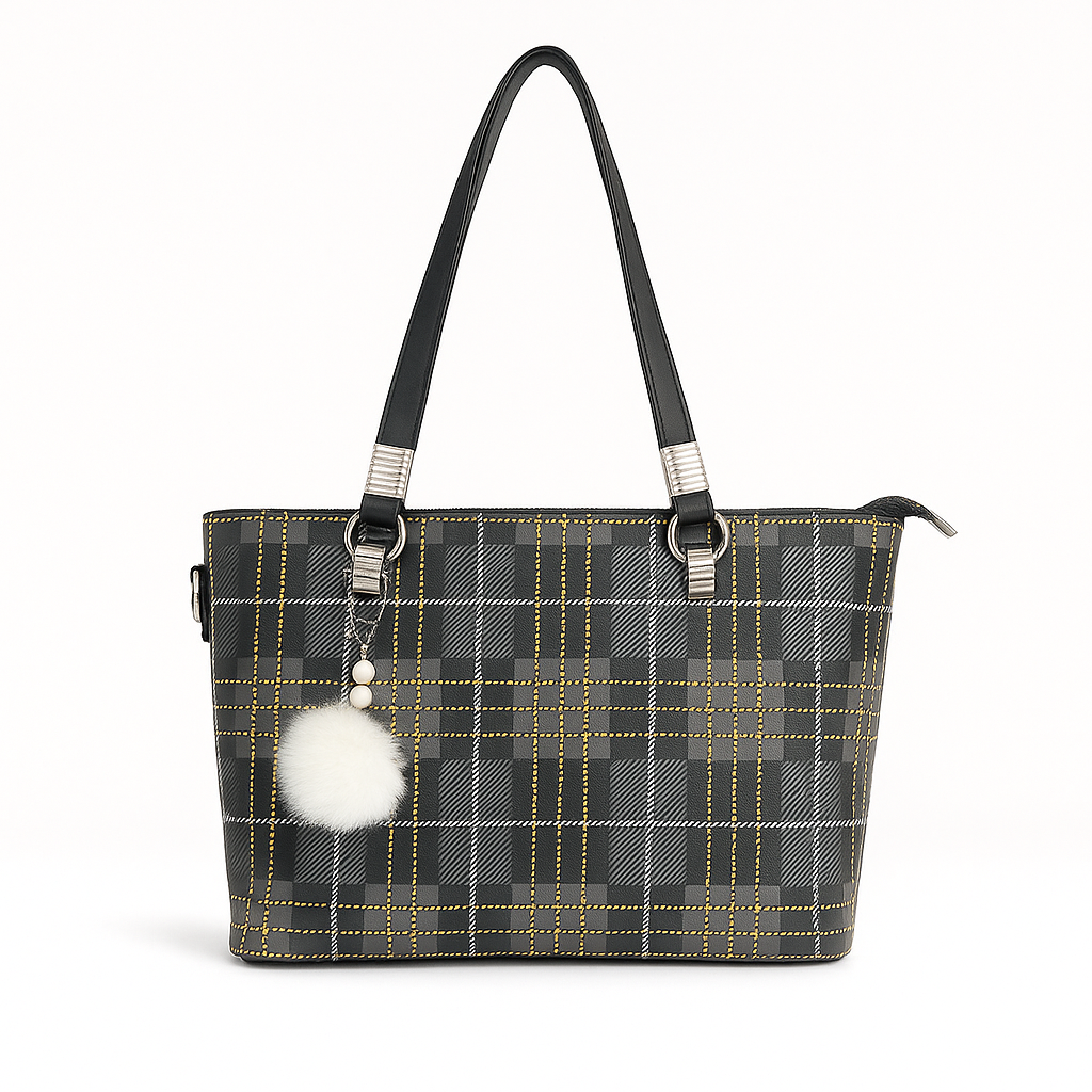 Stylish Check Handbag for Women Daily & Party Use – Luxury Style on Sale  F2036