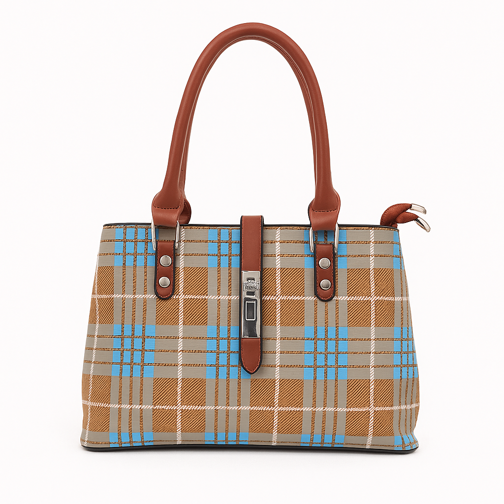 Stylish Check Handbag for Women Daily & Party Use – Luxury Style on Sale  F082