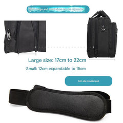 Men's briefcase oxford cloth waterproof laptop bag large capacity multi-layer business crossbody bag