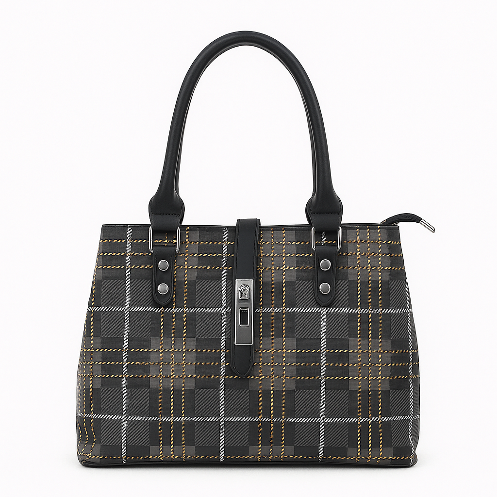 Stylish Check Handbag for Women Daily & Party Use – Luxury Style on Sale  F082