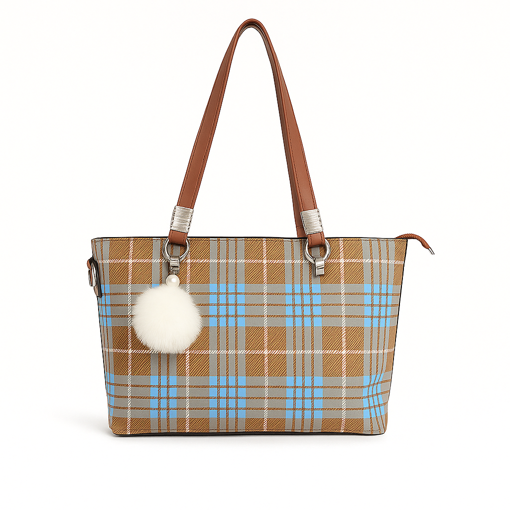Stylish Check Handbag for Women Daily & Party Use – Luxury Style on Sale  F2036