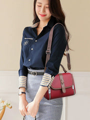 New Fashion Solid Color Small Square Handbag Crossbody Versatile Lightweight 8219-0181