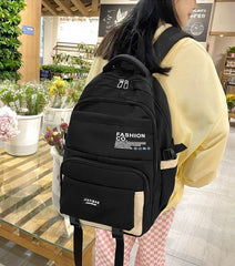 New Style Simple Women's Backpack Large Capacity Korean Style Male Junior High School ZK422