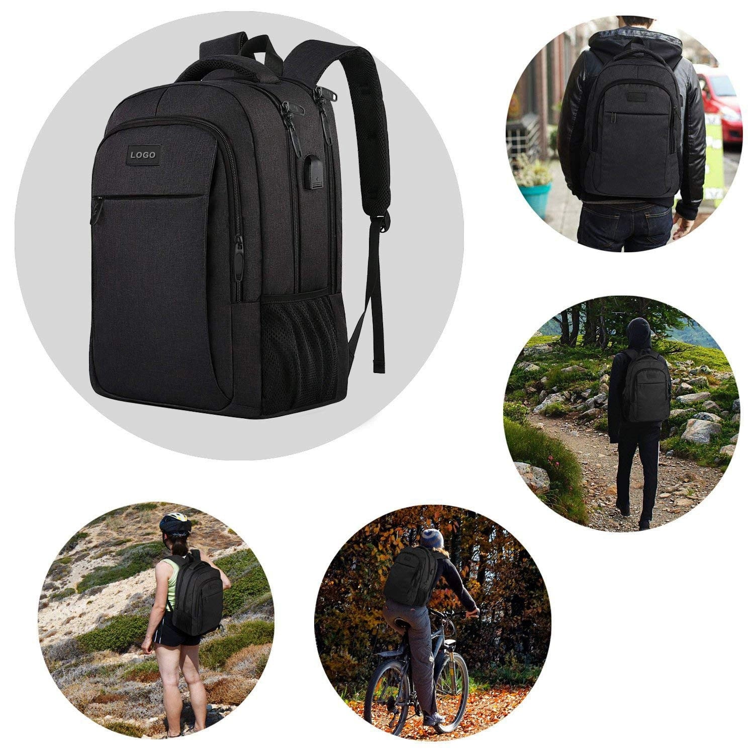 Men's High-End Large-Capacity Business Backpack Travel Laptop Backpack ZK415