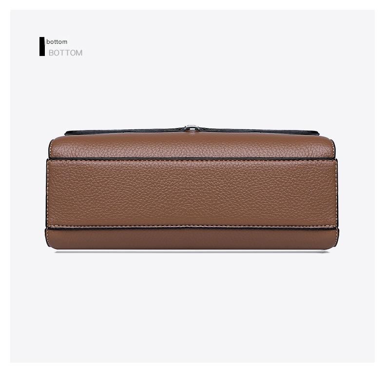 Premium Leather Crossbody Bag with Metallic Details 555-8