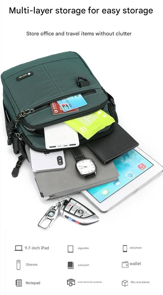 Sleek & Durable Gray Messenger Bag – Your Everyday Companion