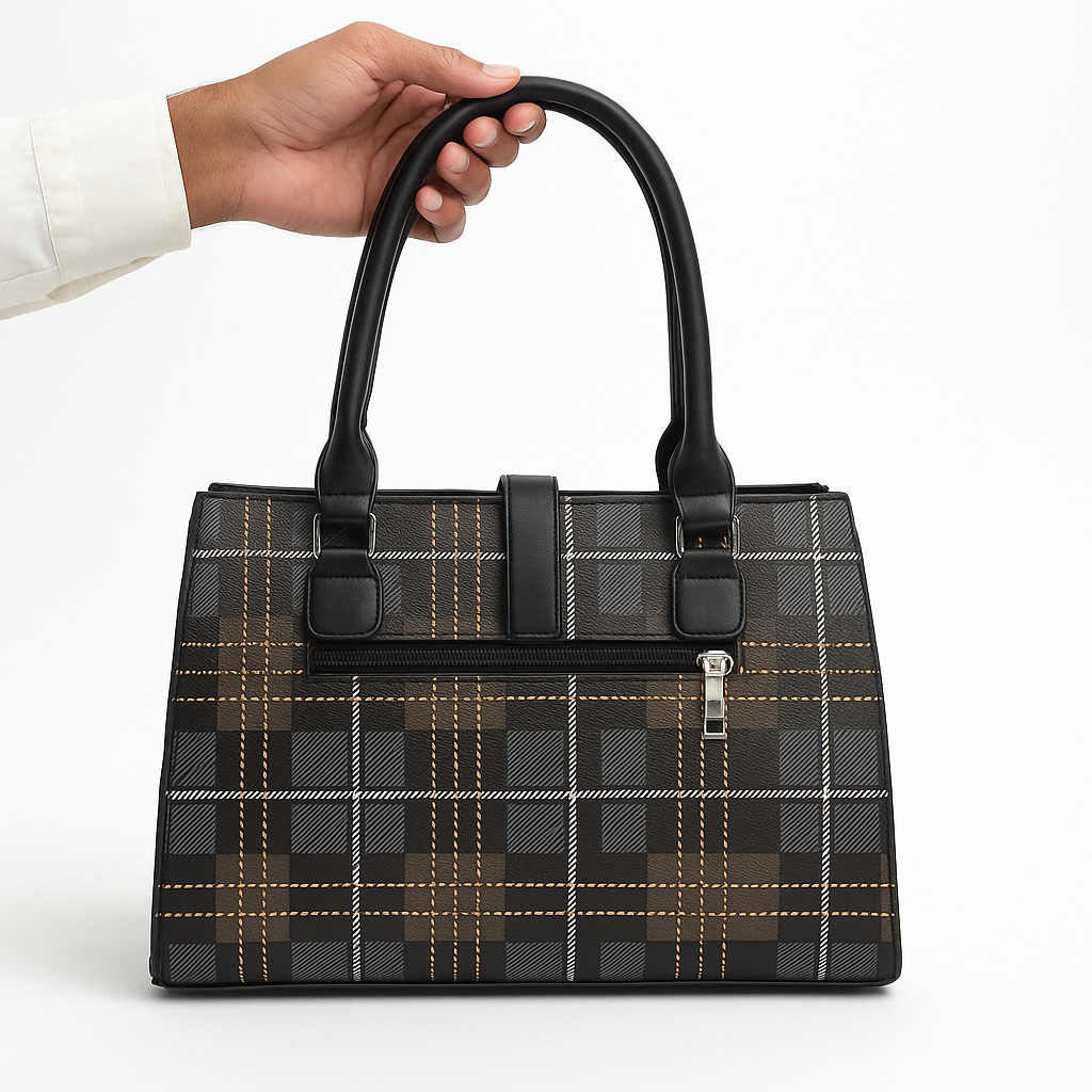 Stylish Check Handbag for Women Daily & Party Use – Luxury Style on Sale  F082