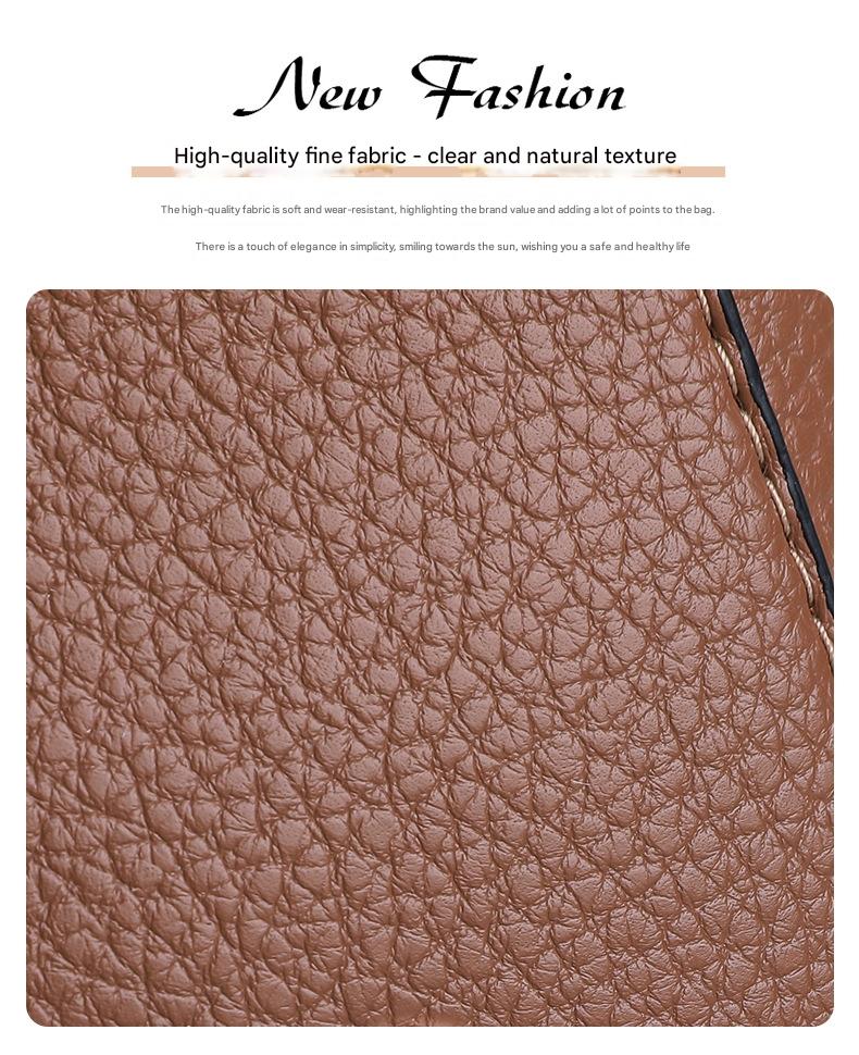 Premium Leather Crossbody Bag with Metallic Details 555-8