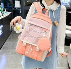 4 Pcs Set Backpack for Girls MJ16 GALAXY BAGS