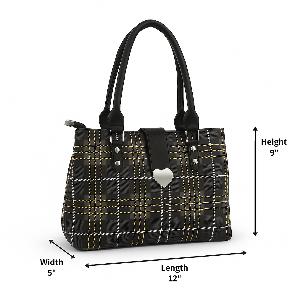 Stylish Check Handbag for Women Daily & Party Use – Luxury Style on Sale  F882