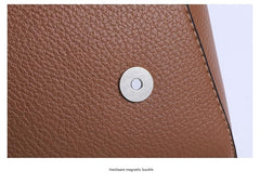 Premium Leather Crossbody Bag with Metallic Details 555-8