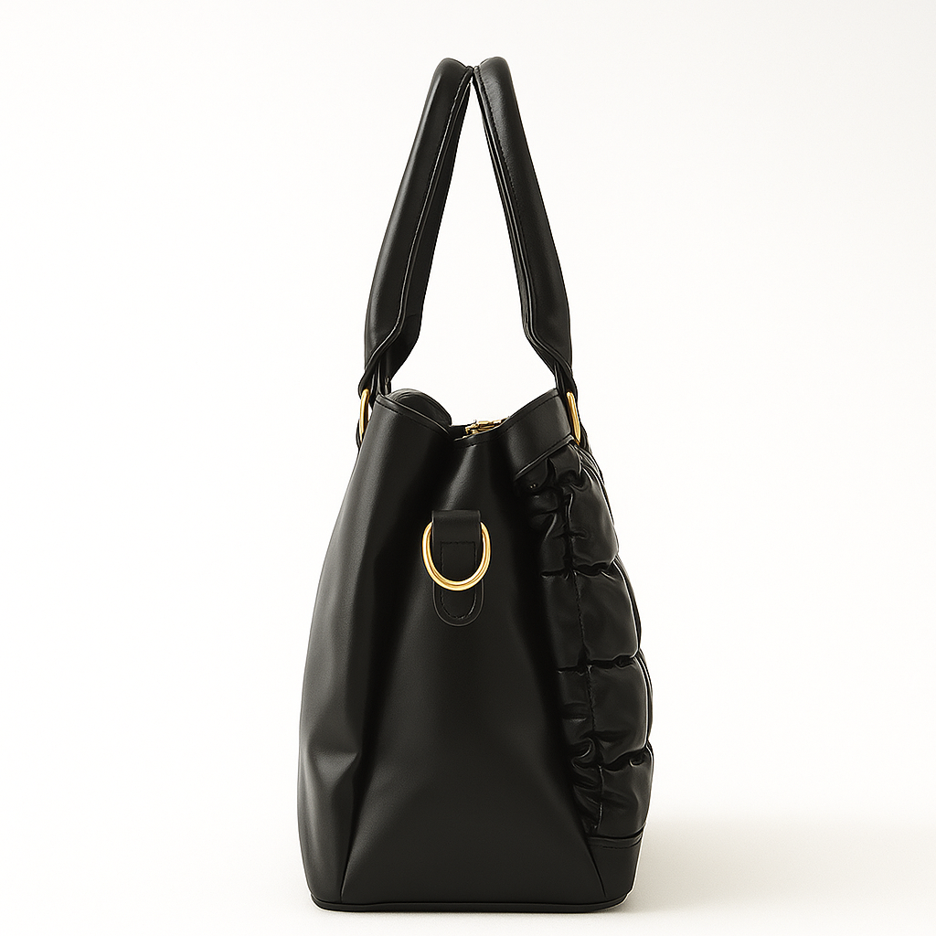 Trendy Bubble Quilted Leather Handbag – Luxury Style on Sale A002