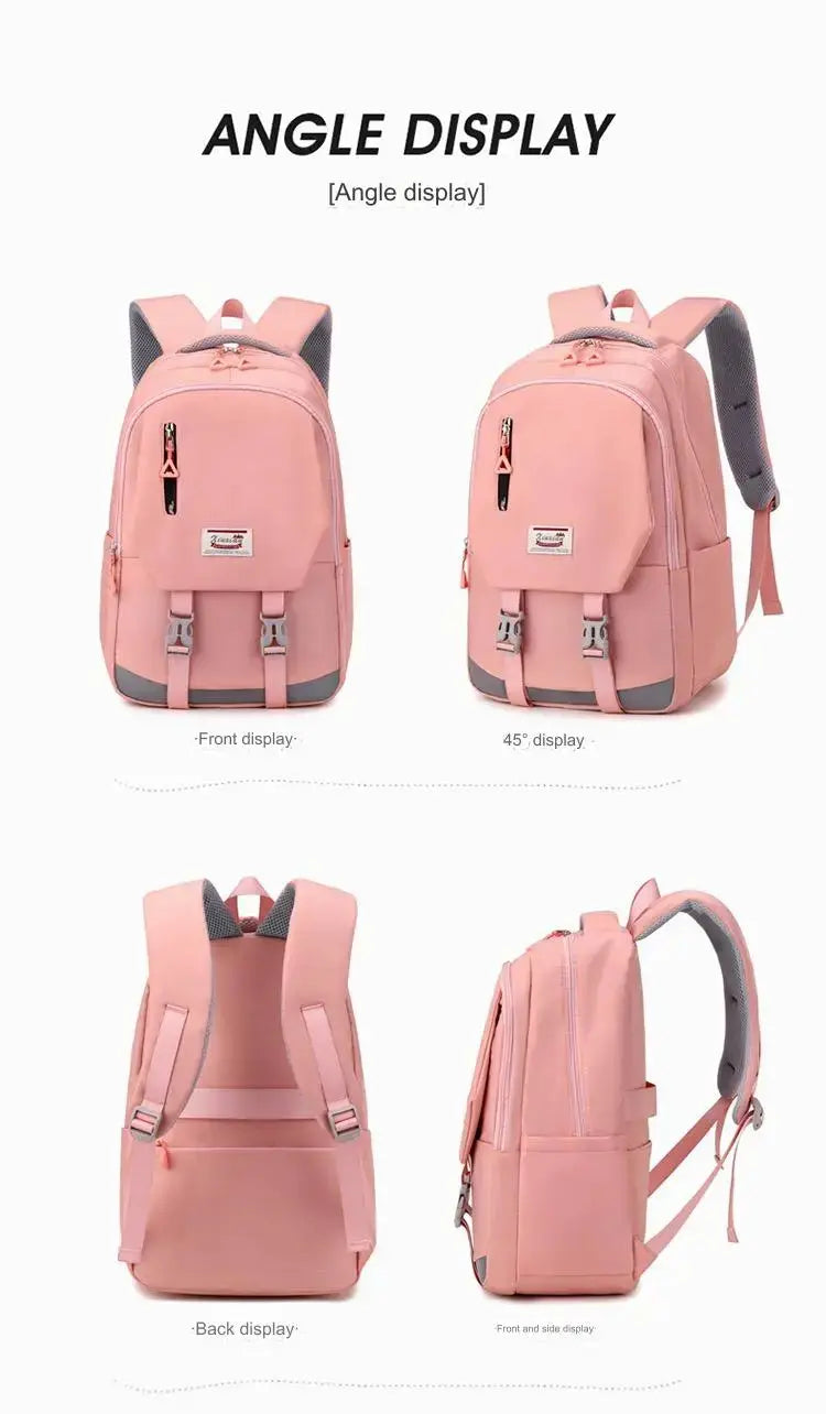 Pink backpack for women 4060 GALAXY BAGS