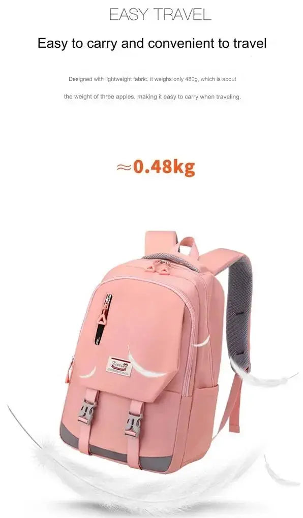 Pink backpack for women 4060 GALAXY BAGS