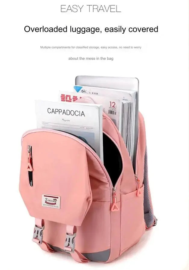 Pink backpack for women 4060 GALAXY BAGS