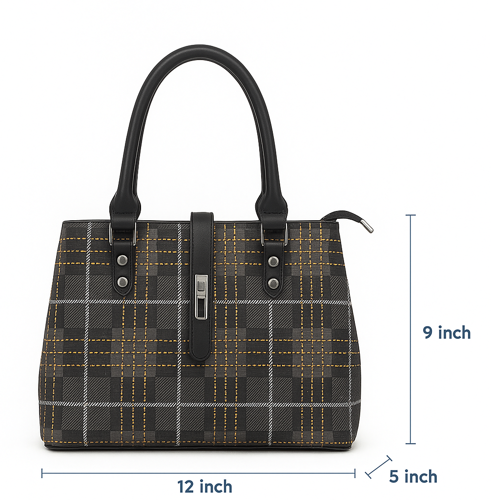 Stylish Check Handbag for Women Daily & Party Use – Luxury Style on Sale  F082