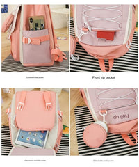 4 Pcs Set Backpack for Girls MJ16 GALAXY BAGS