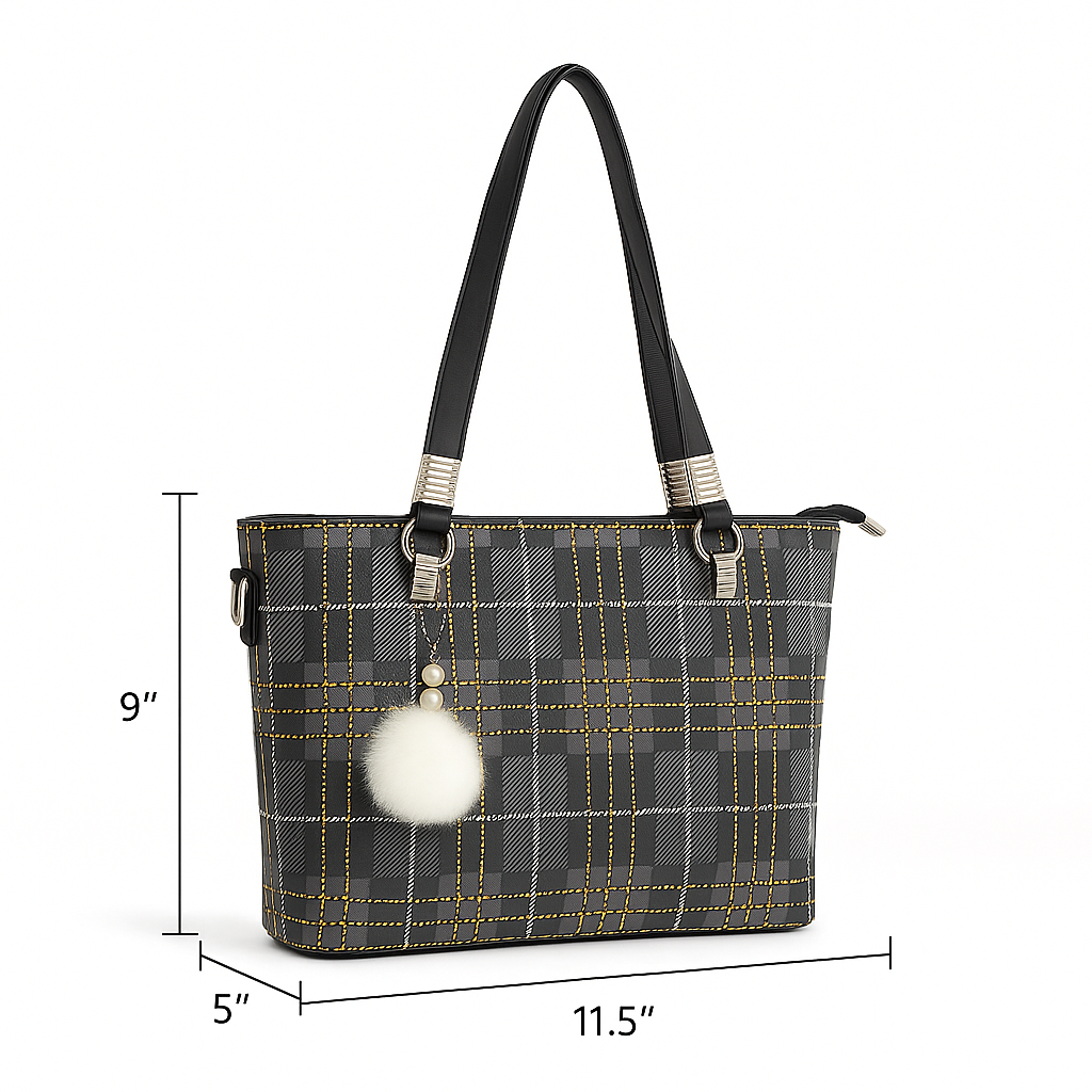 Stylish Check Handbag for Women Daily & Party Use – Luxury Style on Sale  F2036