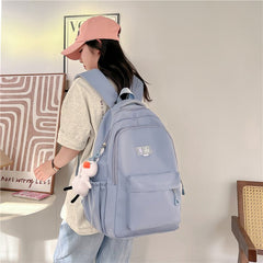 Green Student Schoolbag Junior High School Boys and Girls Backpack 1688-11