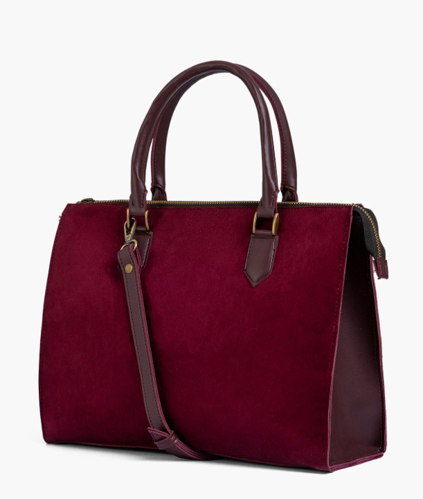 Maroon Velvet Handbag For Women 599 GALAXY BAGS