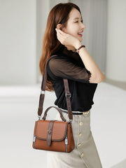 New Fashion Solid Color Small Square Handbag Crossbody Versatile Lightweight 8219-0181