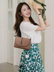 New Large Capacity Fashionable Simple Women's Single Shoulder Bag Soft Leather 851-9839